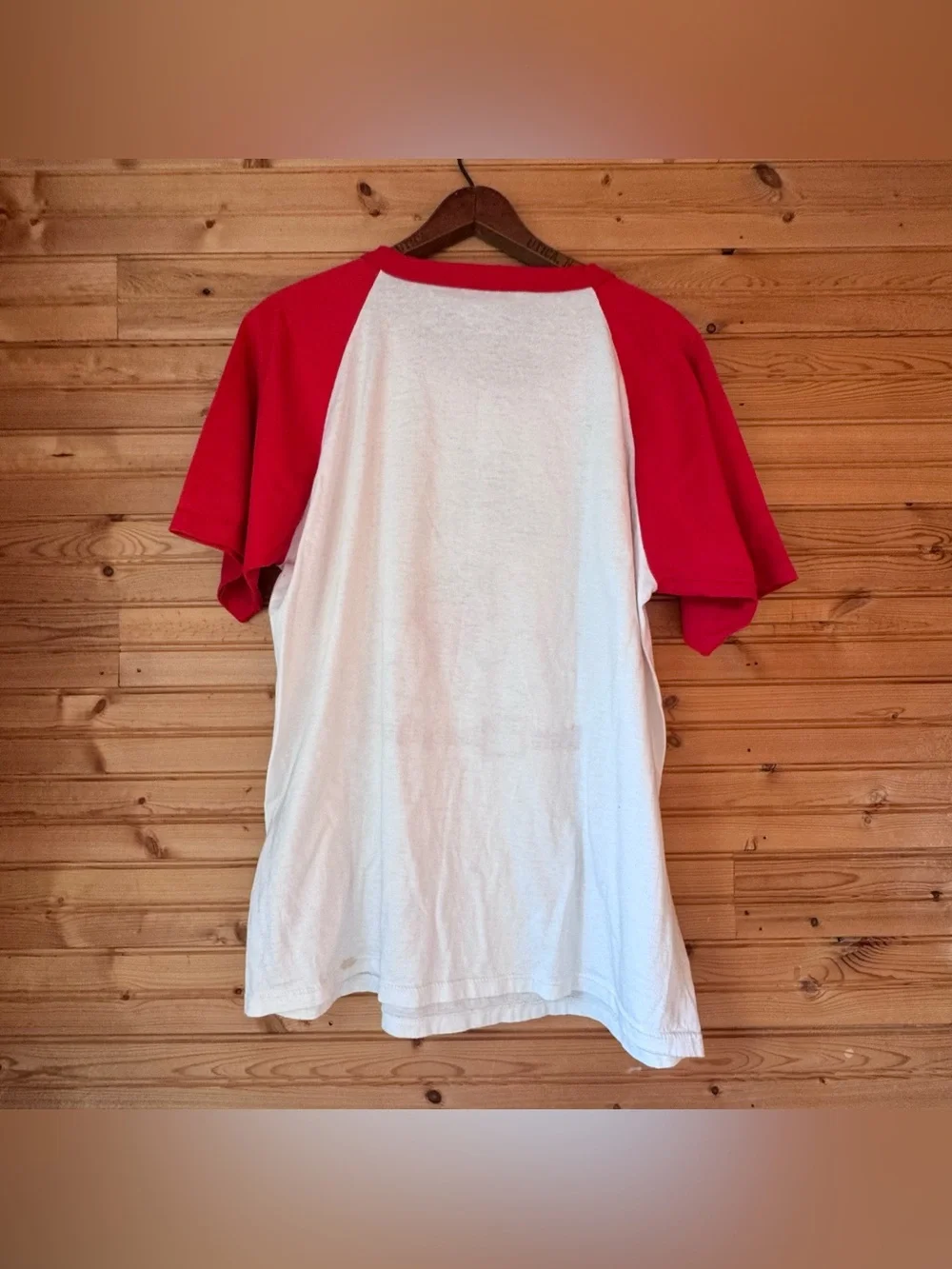 VTG 80s Disney Character Fashions Mickey Mouse Disney World Tee XL Red Sleeves